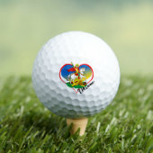 Van de Oekraïense Golf Balls, hart, Oekraïense vla Golfballen (Insitu Shirt)