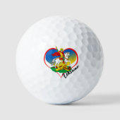 Van de Oekraïense Golf Balls, hart, Oekraïense vla Golfballen (Voorkant)