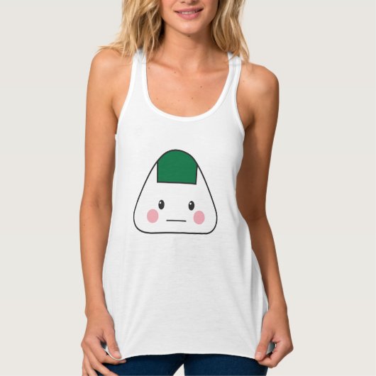 Van de omusubi Japanse rijst van Onigiri nori van Tanktop (Voorkant)