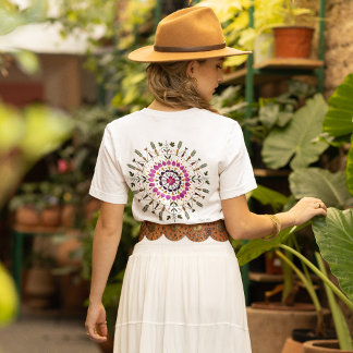Van de originele geperste bloemkunst van S. Frigui T-shirt