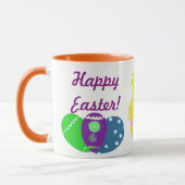 Van de Paashaas Roze Groene Kuiken Keepsake Mok (Links)