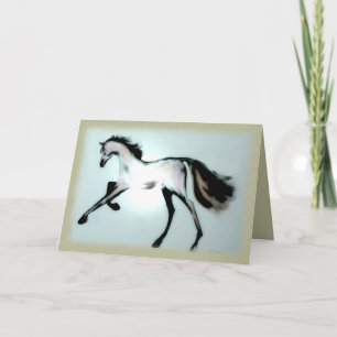 "Van de pastelkleur van het Paard" het Wenskaart Feestdagen Kaart