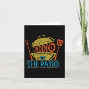 Van de patio vintage BBQ-grill barbecue Vaderdag Kaart