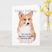 Van de Pembroke Corgi Kaart (Gele Bloem)