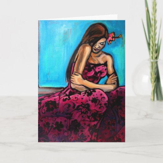 Van de "perfecte Dag" het schilderen wenskaart Kaart (Voorkant)