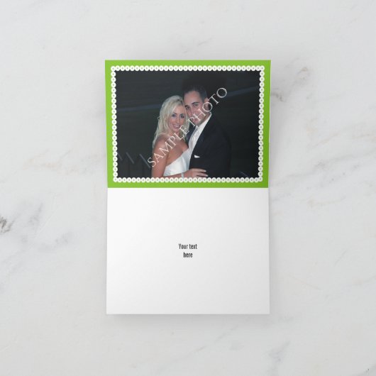 Van de picadoliefde van Papel dankt het de vogels Bedankkaart (Binnen)