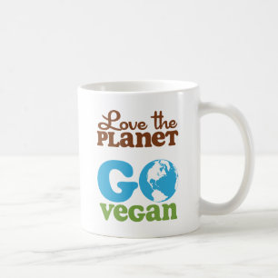 Van de planeet gaan Vegan houden Koffiemok