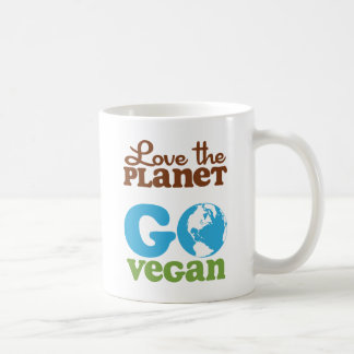 Van de planeet gaan Vegan houden Koffiemok
