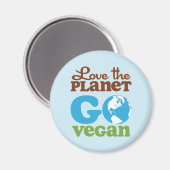 Van de planeet gaan Vegan houden Magneet (Voorkant / Achterkant)