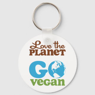 Van de planeet gaan Vegan houden Sleutelhanger