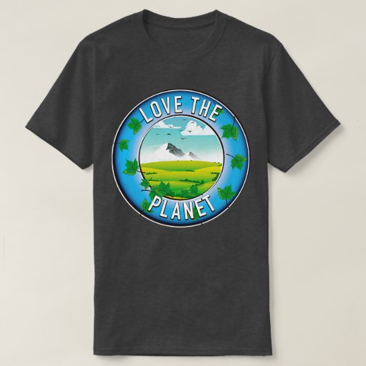 Van de planeet houden t-shirt (Design voorkant)