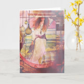 "Van de porthole in Portugal" Kaart (Gele Bloem)