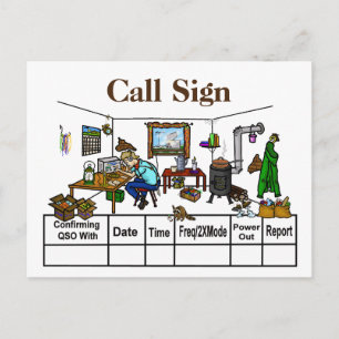 Van de RadioKaarten QSL van de Ham van het Net Briefkaart