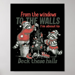 Van de ramen naar de muren ga ik deze hal decorere poster