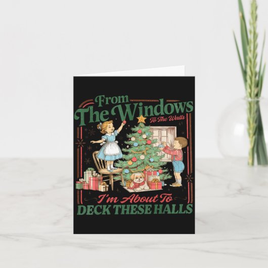 Van de ramen naar de muren ga ik deze hal versiere kaart (Voorkant)