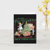 Van de ramen naar de muren ga ik deze hal versiere kaart (Gele Bloem)