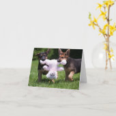 Van de redding de Honden "Sammi" en "Rilie " Kaart (Gele Bloem)