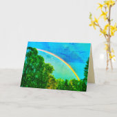 VAN DE REGENBOOG VERDE- WENSKAART KAART (Gele Bloem)