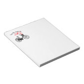 Van de reis Inspirerend  Bike harten Notitieblok (Schuin)