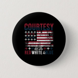 Van de rood-wit-blauwe Amerikaanse vlag 4 juli Ronde Button 5,7 Cm