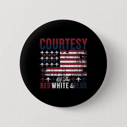 Van de rood-wit-blauwe Amerikaanse vlag 4 juli Ronde Button 5,7 Cm (Voorkant)