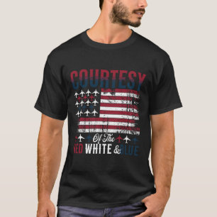 Van de rood-wit-blauwe Amerikaanse vlag 4 juli T-shirt