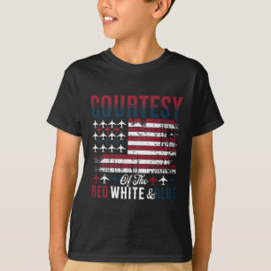 Van de rood-wit-blauwe Amerikaanse vlag 4 juli T-shirt