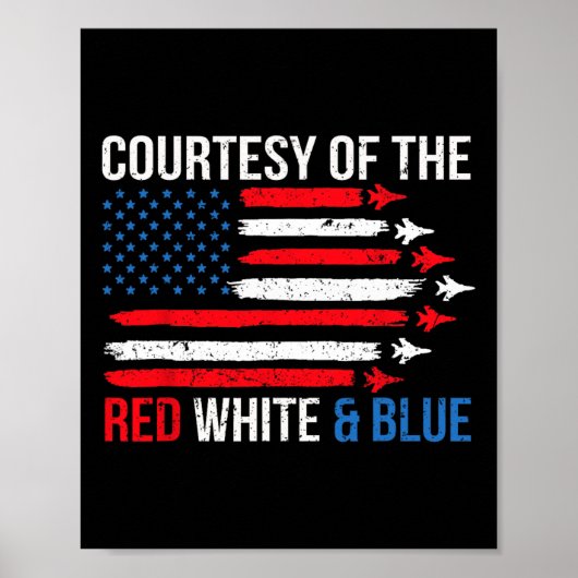 Van de rood wit en blauw 4 juli poster (Voorkant)