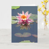 Van de "roze Bloesem van Lotus" het wenskaart Kaart (Gele Bloem)