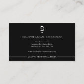 van de schedel Abstract Horror skeletkop Visitekaartje (Achterkant)