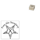 Van de secretaris OES stempels (Gestempeld)