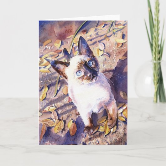 Van de "Siamese Kat" de Kaart (Voorkant)