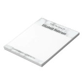 Van de Sjabloon van het bureau Elegant Faux White  Notitieblok