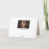 van de skelet bruid en bruidegom wenskaart kaart (Achterkant)