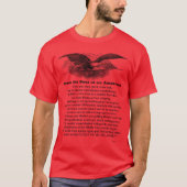 Van de sol van een Amerikaans Rood T-shirt (Voorkant)