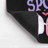 Van de Spooky One 1st Birthday Halloween Pink Ghos Muismat (Hoek)