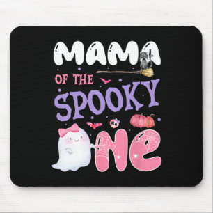 Van de Spooky One 1st Birthday Halloween Pink Ghos Muismat
