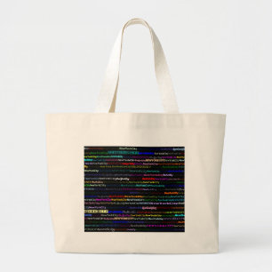 Van de Stad van New York Zwarte Zak Als Grote Tote Bag