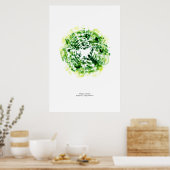 Van de staf: Allegro con brio (kleur) Poster (Keuken)