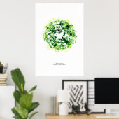 Van de staf: Allegro con brio (kleur) Poster (Thuiskantoor)
