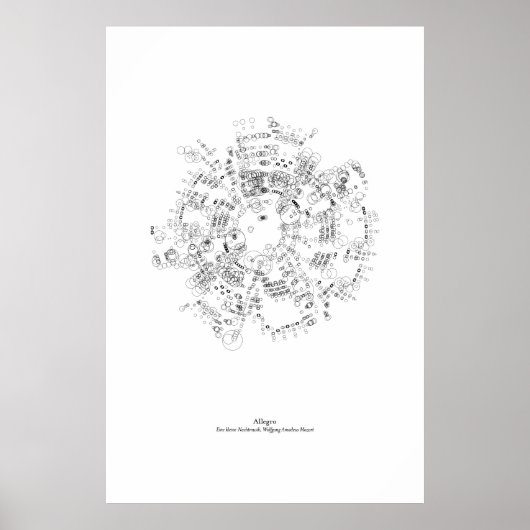 Van de staf: Allegro (zwart) Poster (Voorkant)