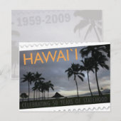 Van de statehood vijftigste verjaardag van Hawaï Briefkaart (Voorkant / Achterkant)