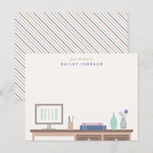 Van de Stationery - Midnight Notitiekaartje (Voorkant / Achterkant)