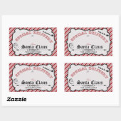 Van de Stickers van het Label van Santa Gift (Vel)