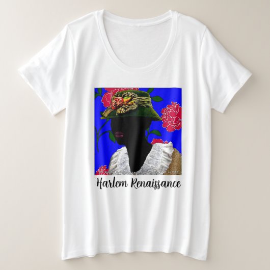 Van de straten van Harlem naar uw kast. Grote Maat T-shirt (Design voorkant)