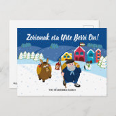 Van de tekst Baskische Kerstmis Olentzero van de Feestdagenkaart (Voorkant / Achterkant)