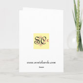 Van de tengasV.N. van Que cumpleanos muy speciaal Kaart (Achterkant)