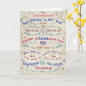 Van de "tien Bevelen" het wenskaart Kaart (Gele Bloem)