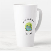 Van de tijd van het leven latte mok (Rechterhoek)