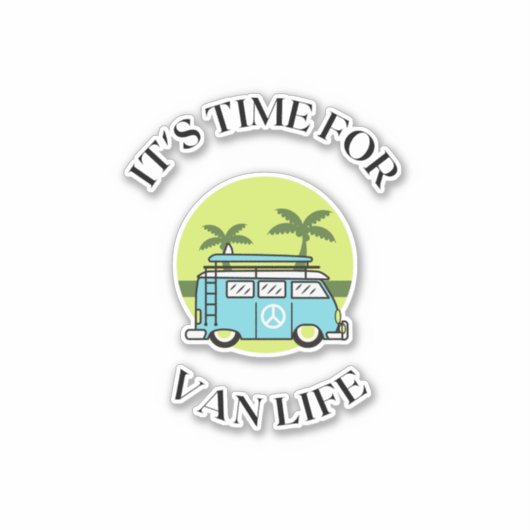 Van de tijd van het leven sticker (Voorkant)